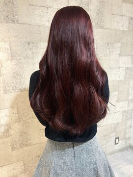 アストランティア 栄店(ASTRANTIA) 【女性専用サロンASTRANTIA栄】すがの ブリーチなしルビーレッド