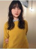 無造作パーマ×ロングレイヤー