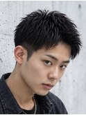 MEN'S HAIR/アップバングショート/ツイストスパイラル/心斎橋