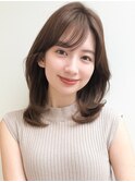 結べるボブ美髪サイドバングくせ毛風カールレイヤーカット