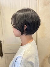 ヘアーリゾートガーデン 南林間店(Hair Resort Garden)&nbsp;くびれショートボブ/ダークグレー/ブリーチなし透明感