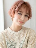 カバーヘア ブリス 川口(COVER HAIR bliss)&nbsp;ハイトーンカラー小顔ハンサムショートマッシュボブ10代20代X