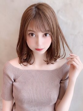 金井 大人可愛いナチュラルボブ 伸ばしかけ 代30代40代 L アフロート ルヴア 新宿 Afloat Ruvua のヘアカタログ ホットペッパービューティー