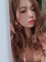 ヘアメイク アージュ 二日市店(HAIR MAKE age)&nbsp;かきあげモテミディアム＆ピンクベージュ 30代/40代