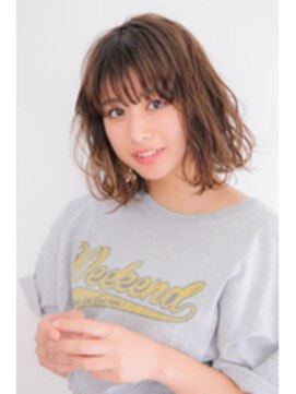 シュガー ヤマガタ(SUGAR yamagata) 大人かわいい☆無造作カール♪くひし形びれミディ