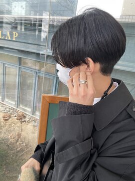 スラップ(SLAP) センターパート/メンズショート//