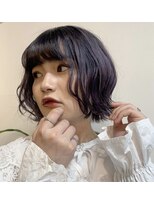 クラク 笹塚店(KURAKU)&nbsp;バイオレットベージュ/ふんわりレイヤー/10代20代