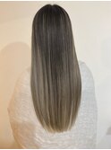 大人かわいいヘア美髪のススメ脱白髪染めハイライトネビージュ