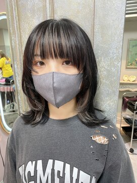 ガルボヘアー 名古屋栄店(garbo hair) #名古屋栄#プルエクステ#インナーカラー#ウルフ#シルバー