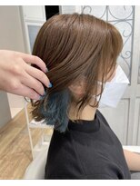 ルシードスタイル グローバルディー 稲毛店(LUCIDO STYLE GLOBAL.D)&nbsp;インナーカラーブルー