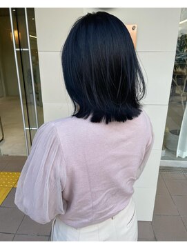 ジェムバイアルテフィーチェ(gem by artefice) ブルーブラック外ハネボブ