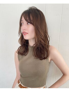 ミチオ ノザワ ヘアサロン ギンザ(Michio Nozawa HAIR SALON Ginza) 斜めバング/ヘルシースタイル/ニュアンスカラー/小顔/バング