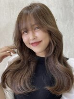 プアメリア 名古屋(Puamelia)&nbsp;トリートメント ブリーチなしダブルカラー 前髪縮毛矯正