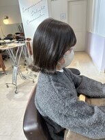 ヘアーメイクブランニュー セントラル 西大寺店(hair make Brand new central)&nbsp;透明感◎オリーブグレージュボブ