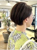 ショートパーマショートカット前髪あり前髪なし20代30代40代