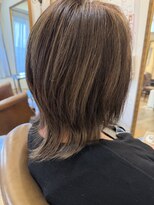 ヌンクマールス(NUNC malus) 【お客様フォト】白髪染め×ハイライト×ミディアムレイヤー