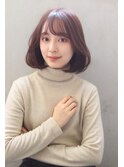 【CANVAS】ボブ＿内巻きボブ＿韓国ヘア＿ラベンダーアッシュ