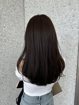 ザック ヴィ(ZACC  vie) ロング　艶髪　レイヤーカット　グレージュ