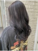 ホワイトグレージュミニウルフチェリーブラウンデジタルパーマ