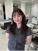 ぱっつん前髪/内巻きレイヤー/まろやかベージュ