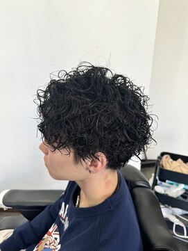 エイト(AITE) MEN'S/ブルーブラック/フェザーパーマ/川口/メンズ/顔そり