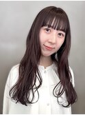 梅田/ロング/暖色カラー/ピンクベージュ/艶カラー