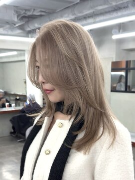 ニコ トウキョウ 渋谷(nico TOKYO) ダブルカラーグレーベージュハイトーン韓国レイヤー