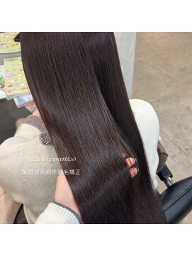 リラクオーレ 三宮 元町(LIRA CUORE) ナチュラルブラウン×髪質改善酸性縮毛矯正☆