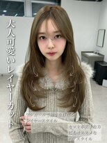 ユーフォリア 銀座本店(Euphoria)&nbsp;レイヤーカット 髪質改善 透明感カラー 東銀座 銀座 20代 30代