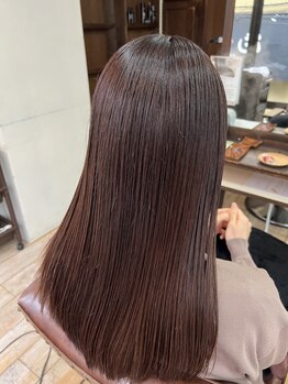 アイノア ソワン(AInoa Soins)の写真/《繰り返すたびにキレイに☆》全ての施術に髪質改善トリートメント付き♪継続することでより美しさを実感！