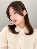 アグノス 青山(Agnos)&nbsp;斜めバングモテ髪似合わせカット大人可愛いくせ毛風カール