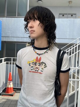 PARKiiiNG 心斎橋　ブリーチ/ダブルカラー/パーマ/メンズ【パーキング】 ニュアンスパーマ