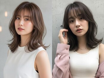 ヘアサロンエムフィス 池袋東口(HAIR SALON M Fe's)の写真/【顔周りの似合わせカット】計算された毛流れで、小顔も垢抜けも叶える実力派サロン♪