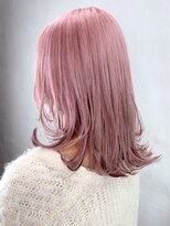 アルバム 銀座(ALBUM GINZA) ピンク_クールショートピンクベージュボブルフ_ba309811