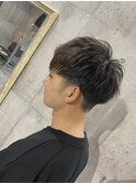 無造作マッシュツーブロック刈り上げ