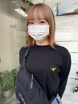 ソイ コンク 下北沢(soi conc) ベージュ/ハイトーンベージュ/ブリーチカラー