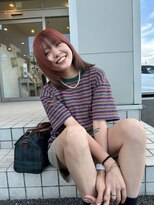 イースタイル 志都呂店(e-style com’s hair) フェイスレイヤーとオレンジ