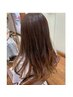 【全体ヘアカラー】【カット】　￥7150