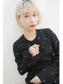 大人可愛い切りっぱなしボブ/ホワイトカラー