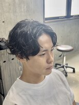 フイ 自由が丘(men's salon Hui)&nbsp;ハイトーンカラー/マッシュパーマ/アースカラー/men's/