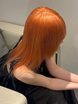 ベレーザ 渋谷(BELEZA) 10317秋色オレンジベージュレイヤーパーマウルフロングレイヤー