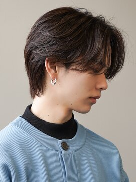エルマーク 京橋(L-MARK) センターパートニュアンスパーマ韓国カルマパーマコンマヘア