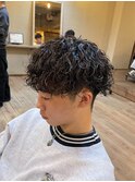 動き細かめ波巻きパーマ