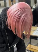 黒髪グレーベージュレイヤーロング前髪パーマ アッシュブラック