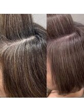 『こだわりカラー剤』白髪ぼかし専用カラー！白髪を隠すのではなく活かすに！自然に馴染む大人カラーへ！