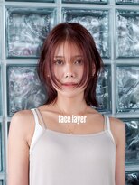 ヘアラウンジ アンリオ(hair lounge an rio)&nbsp;顔まわりレイヤー×ワインレッド