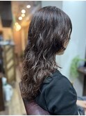 ロング×パーマ