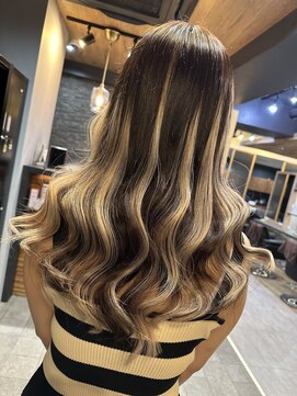 ラピス 横浜(Lapis) シールエクステハイライト髪質改善