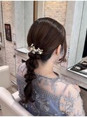 編みおろしヘアアレンジ♪