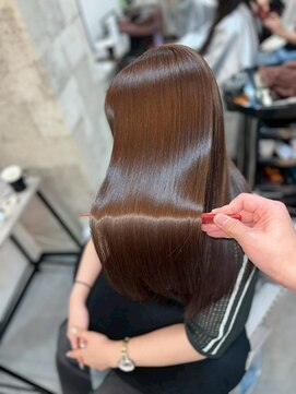 ハル 新宿(haru) ショコラブラウン/艶髪ロング/透明感カラー/髪質改善ストレート